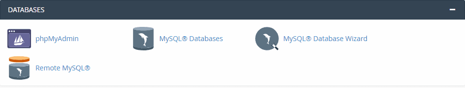 hostGator control panel databases