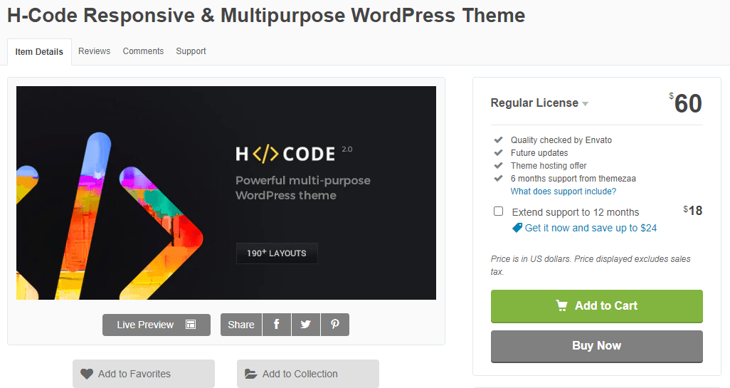 H-Code Responsive WooCommerces Theme