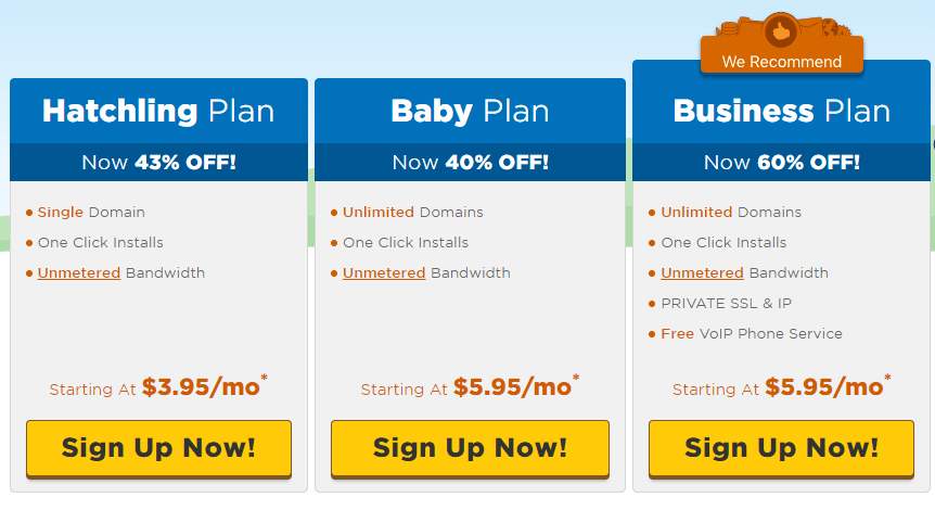 HostGator.com Plans & Pricing