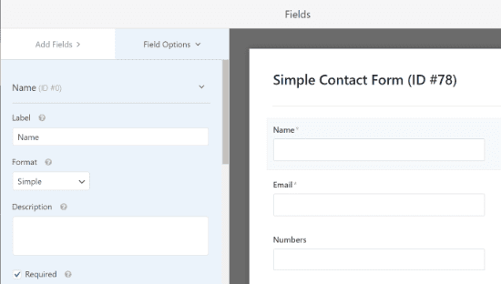 configure the form notification and confirmation