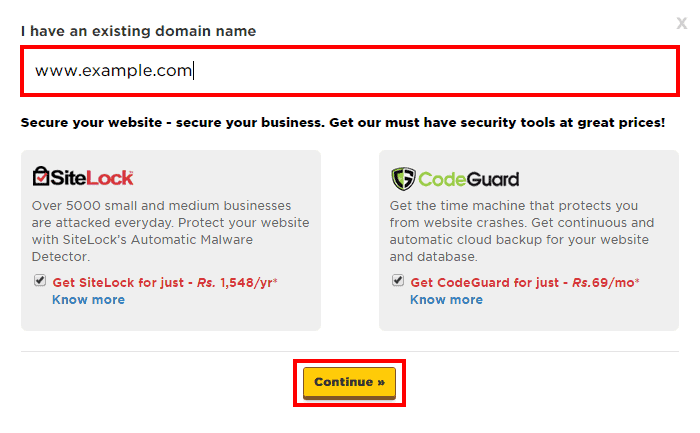 Select Domain Name